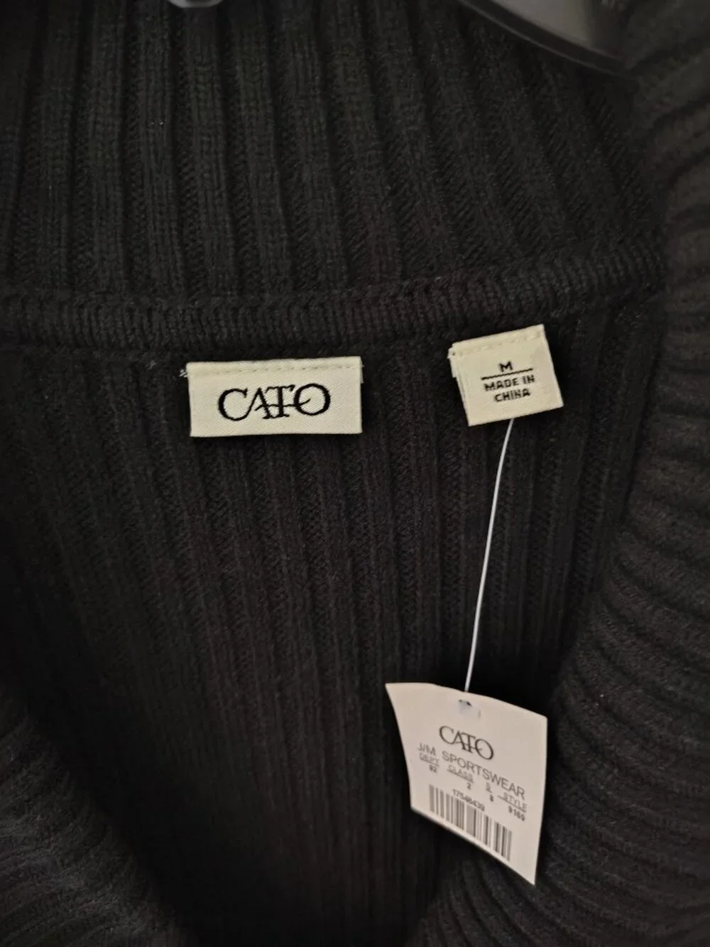 Cato A-line Design Black Sweater, size medium - Picture 5 of 9
